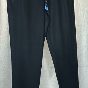 Ben Sherman Black Jogger Pants with Blue Drawstring Tips
